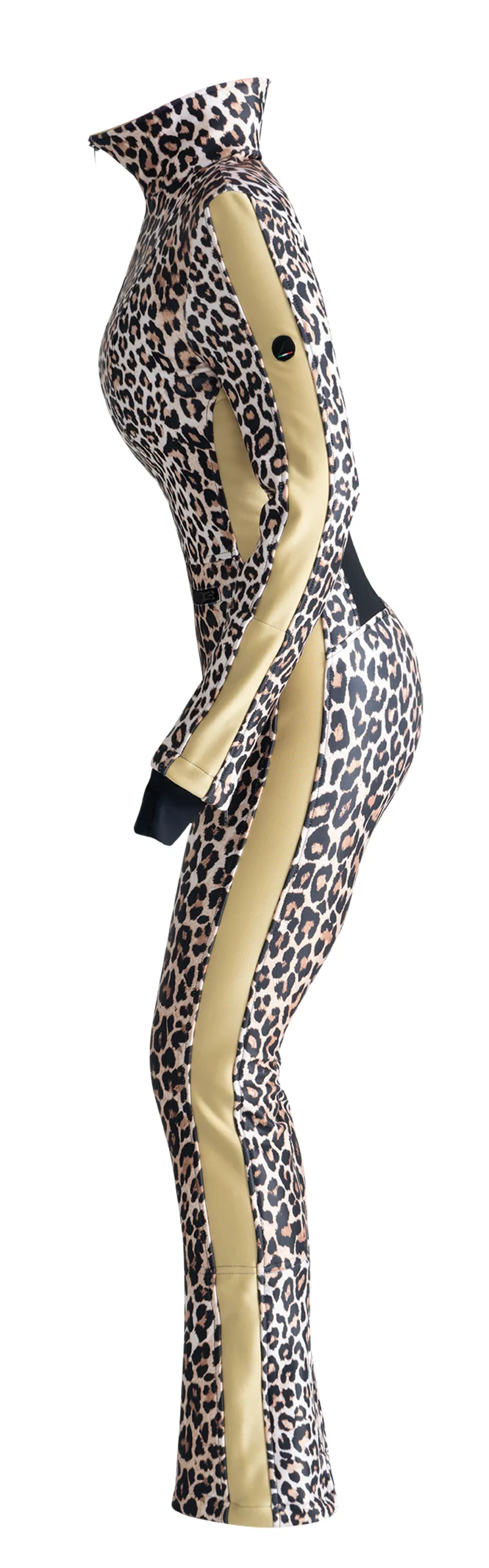 2023 Tonini Angela Womens ski suit leopard/gold-2